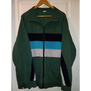 LEGO Track Jacket Mens 2xl Xxl Collection Target Green Men's Color Block Stripe